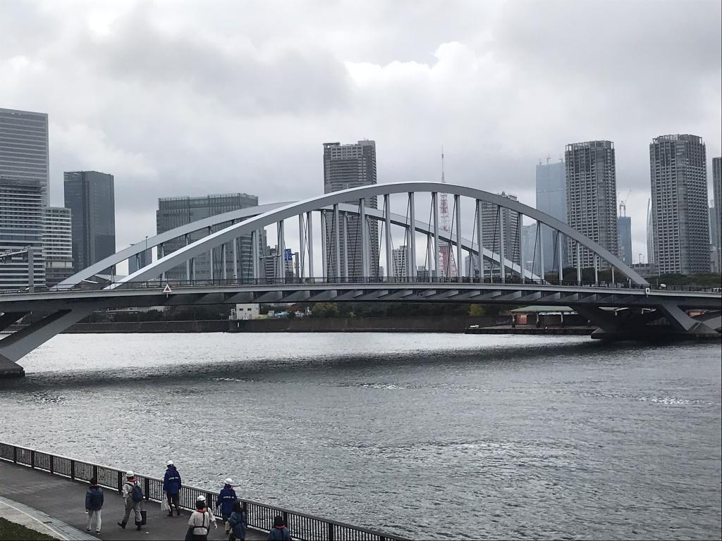 12 bridges on the Sumida River, Tsukiji Ohashi Bridge, are now lit up.