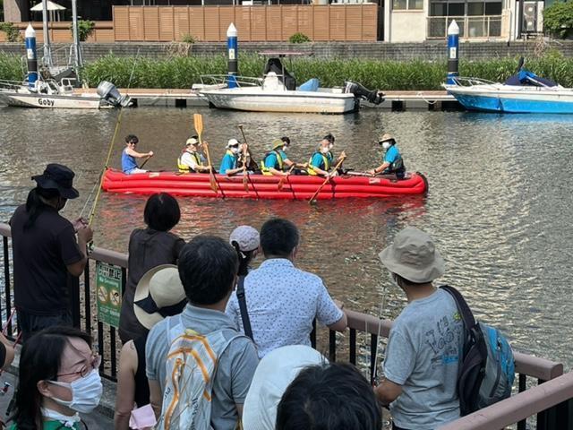 Kamejima River Park Parent-Child Goby Fishing Visit Report: Nihonbashi Dokidoki Tour, Chairman of the Kamejima River Mizube Festival Sribachi