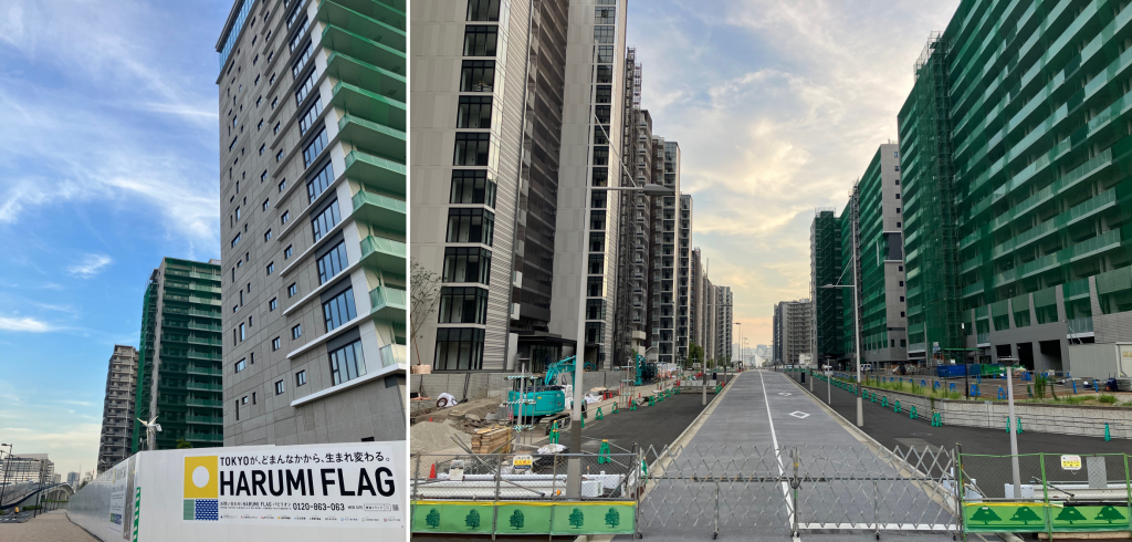 From the athlete village to the new city "HARUMI FLAG" a little worrisome building @ Harumi