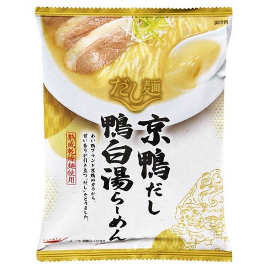 Tebete-dashi noodle
Kyoto duck
Kamo Shirayu Ramen
102g (bag)
190 yen (excluding tax)
Renewal of 12 items "tebete Dashi Noodles" with a taste period of 8 months
　　ROJI Nihonbashi, head office of Kokubun Group