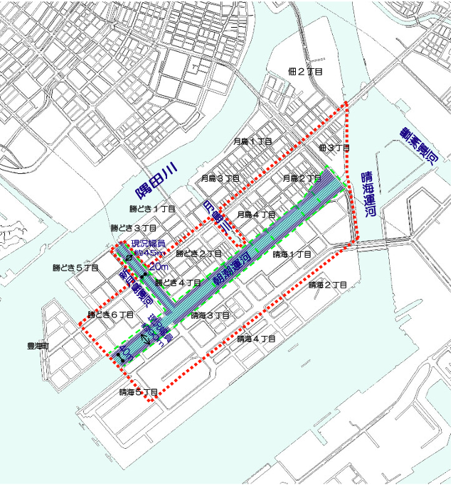  The vanishing Meiji Ishigaki-The Canal Renaissance Asashio District Now