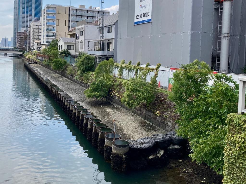  The vanishing Meiji Ishigaki-The Canal Renaissance Asashio District Now