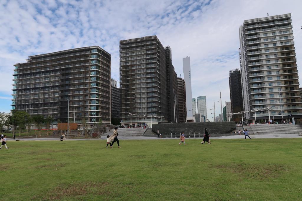 It's big! Harumi Wharf Park　
Opened on October 7, 2022!