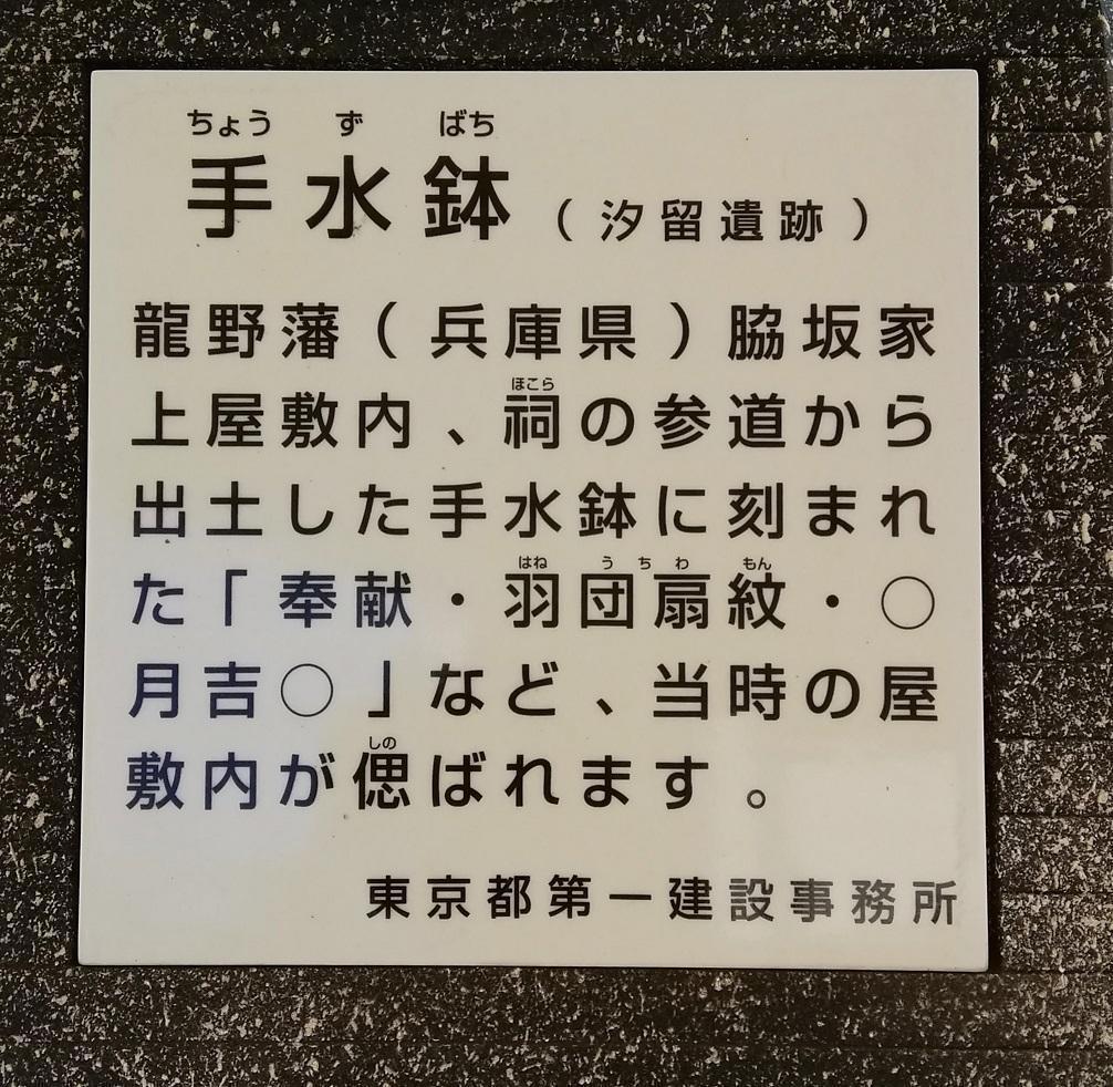 Chozubachi
How far is the Shiodome archeological site "Ginza"?
　Let's go around Ginza!　②
　　~ Shiodome Ruins [Part 2] foundation stone of Chozubachi Building ~ p.s. Let's do our best together!