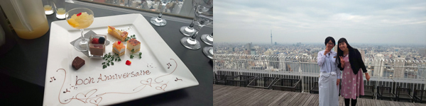  A superb view private room lunch on the 47th floor of St. Luke Garden ★Restaurant rook