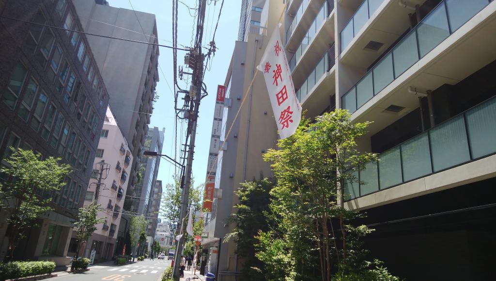 ~ A week ago, the streets being prepared ~ Azuki daughter, 3-year-old Kanda festival!