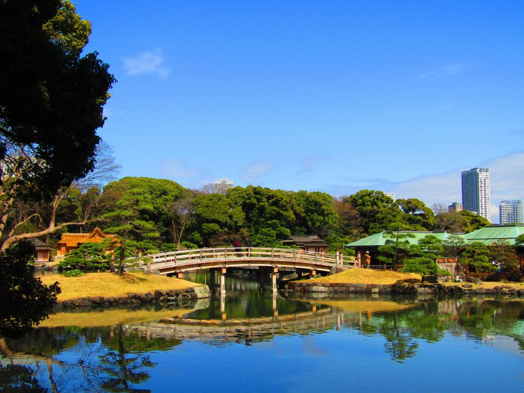 Hamarikyu Onshi Garden Chuo-ku seen in unique Benew.