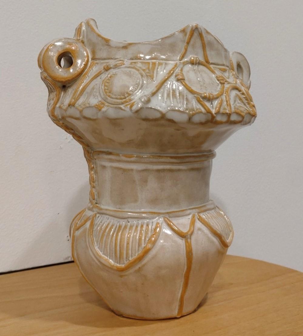 White glazed pottery
50,000 yen The Jomon Kiln's Fudo Exhibition
　　~ Nihonbashi Kiya Main Store izutuki~