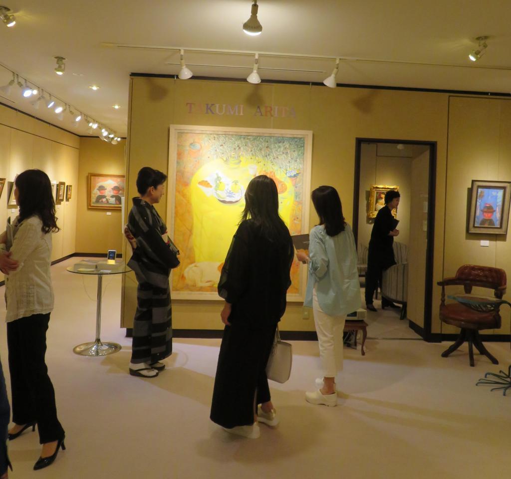 Ginza Yanagi Gallery Takumi Arita Fresco Painting Exhibition "Nichido Gallery Night Party 2023" Nichido Gallery 