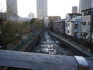 The border between Ishikawajima and Tsukuda Island Tsukuda Kobashi