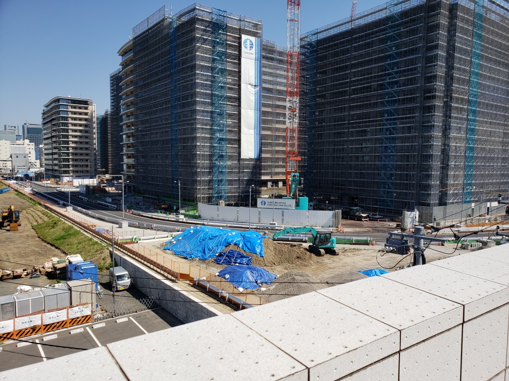  The Tokyo Olympic Paralympic Games Village, where construction is progressing steadily.