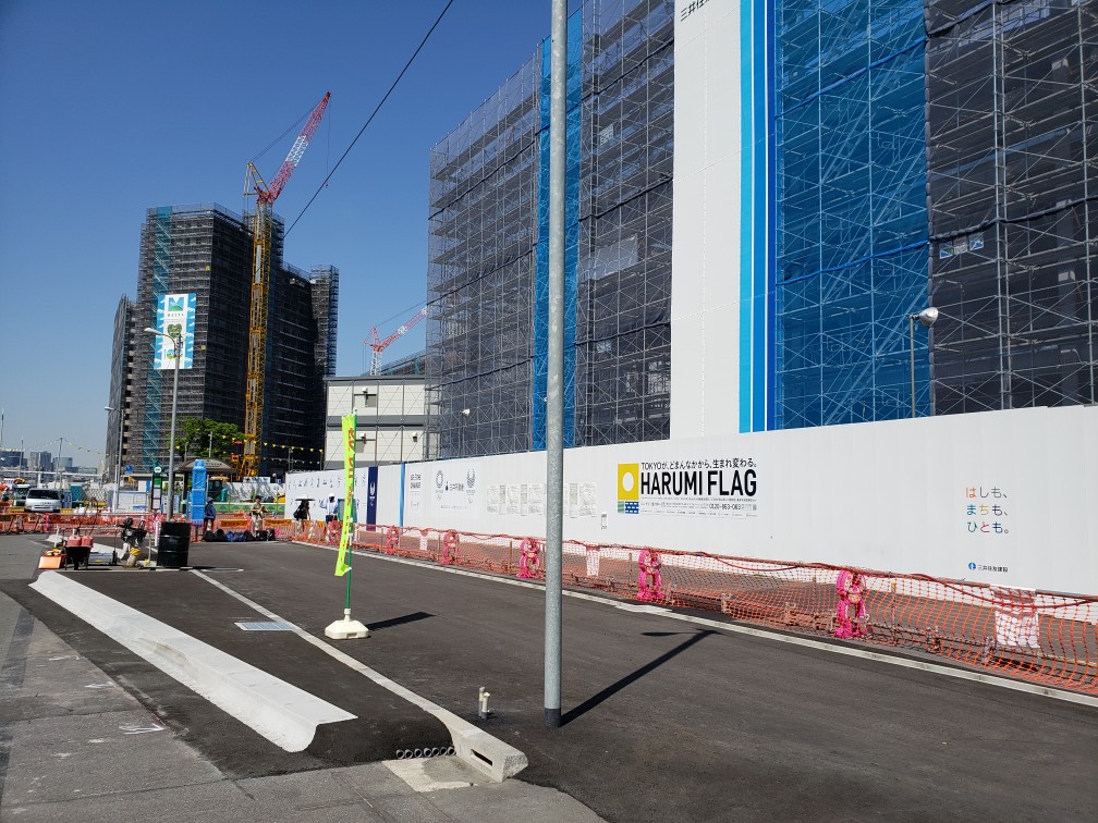  The Tokyo Olympic Paralympic Games Village, where construction is progressing steadily.