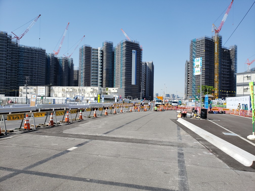  The Tokyo Olympic Paralympic Games Village, where construction is progressing steadily.