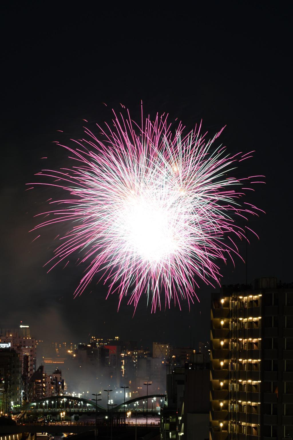  The river opening of both countries-Sumida River Fireworks Festival for the first time in four years-