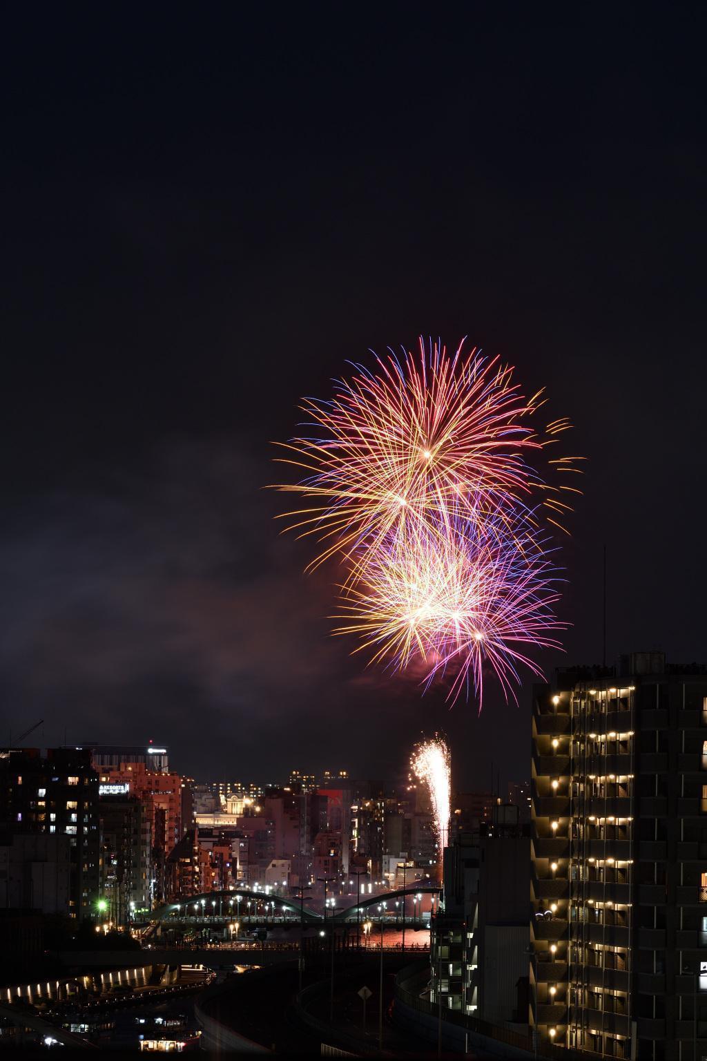  The river opening of both countries-Sumida River Fireworks Festival for the first time in four years-