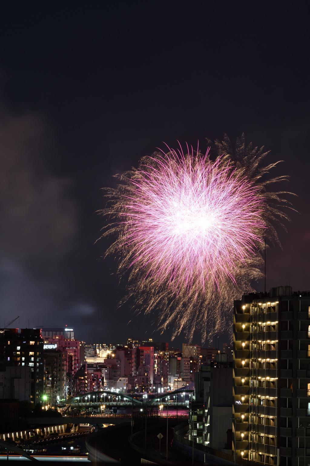  The river opening of both countries-Sumida River Fireworks Festival for the first time in four years-