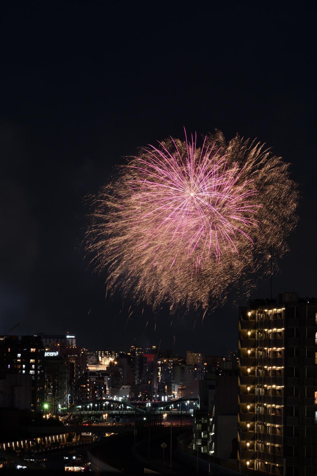  The river opening of both countries-Sumida River Fireworks Festival for the first time in four years-