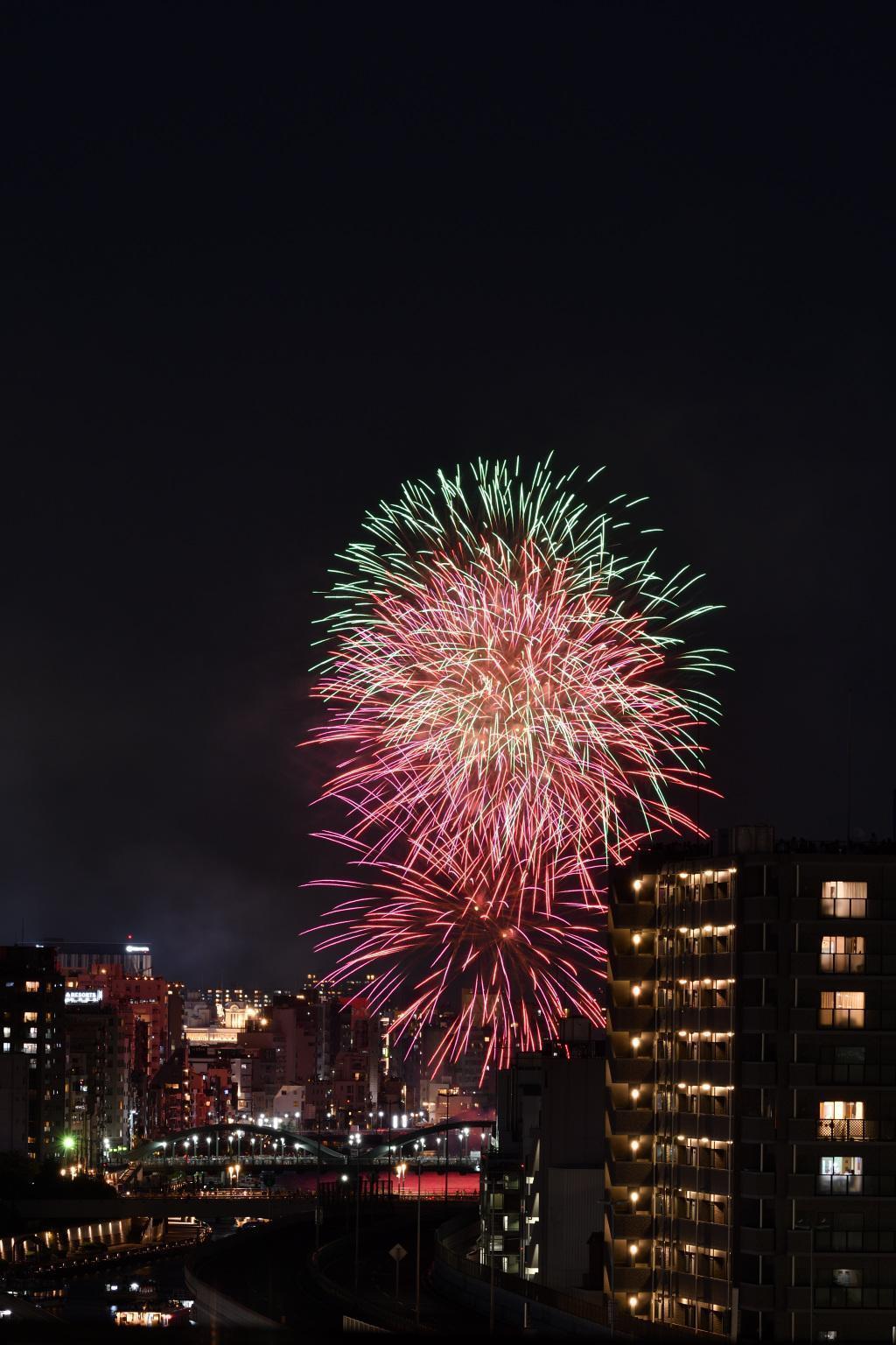  The river opening of both countries-Sumida River Fireworks Festival for the first time in four years-