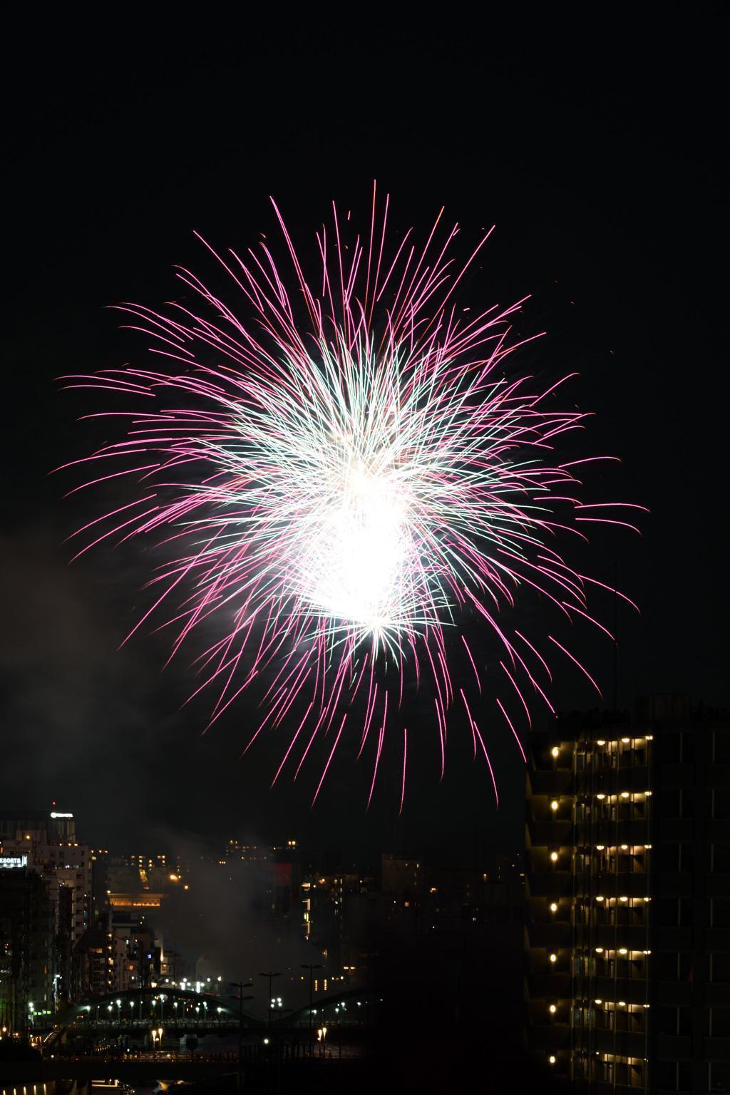  The river opening of both countries-Sumida River Fireworks Festival for the first time in four years-