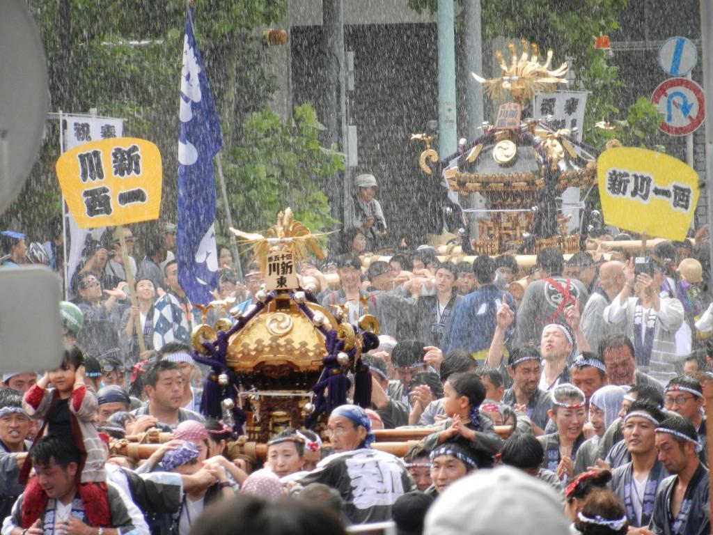  Tsukuda, Sumiyoshi-jinja Shirine Ship imperial procession and Fukagawa Hachiman Festival this weekend