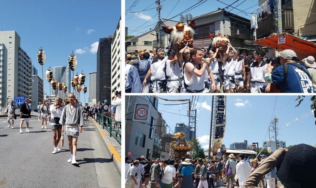  Sumiyoshi-jinja Shirine Annual Festival (Tsukuda Festival 8/5-8/7) was held grandly