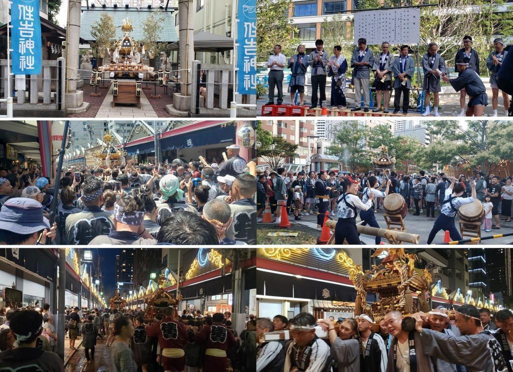  Sumiyoshi-jinja Shirine Annual Festival (Tsukuda Festival 8/5-8/7) was held grandly