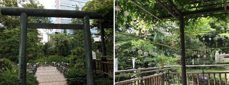 The connection of wind chimes, the summer when wind chimes play in such places.