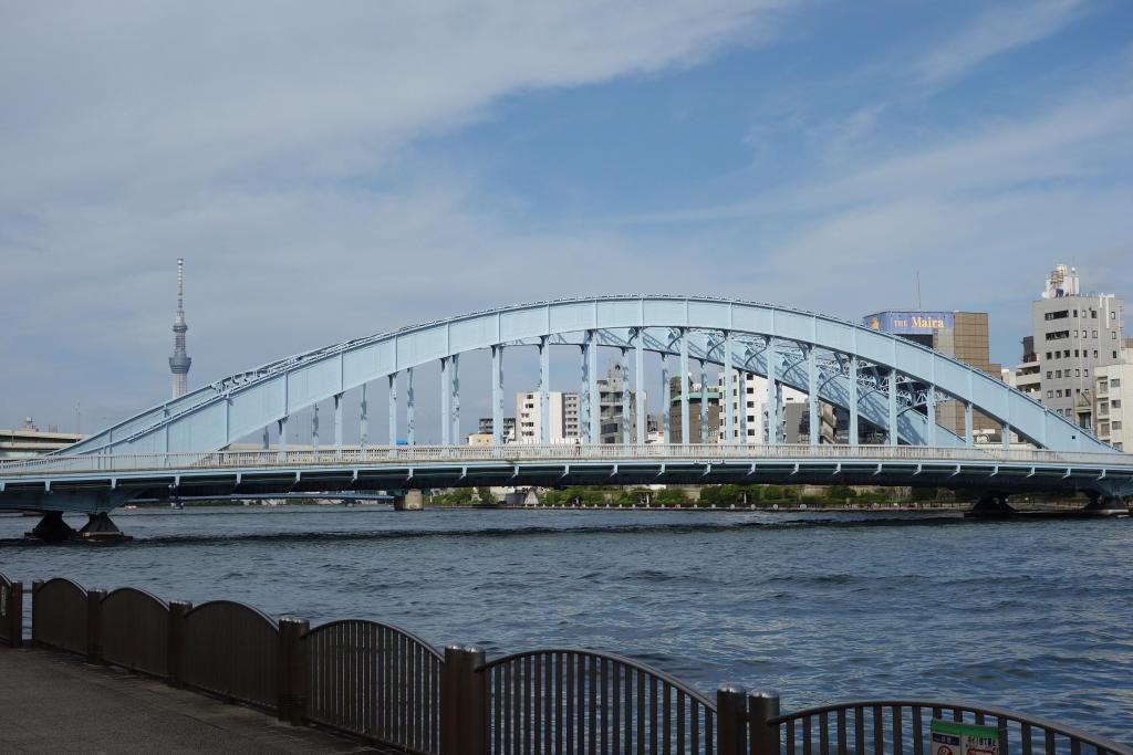 　Scenery from Eitai Bridge and Tokyo Sky Tree Sumida River Terrace <Shinkawa Park>