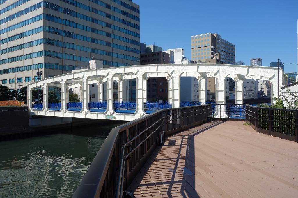 　View from the Sumida River Terrace of Toyomi Bridge 