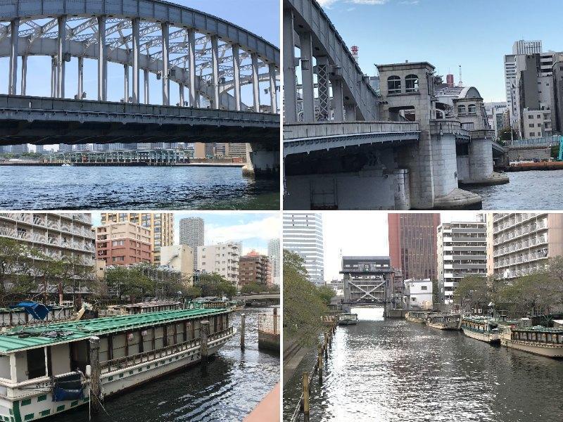 From the Tsukishima River Suimon Terrace, take a tour of the Kachidokibashi view "Tokyo Mannaka ippindo" and walk around the town.
　　　　　　　　　　　　　　　　　ーTsukuda and Tsukishima editions