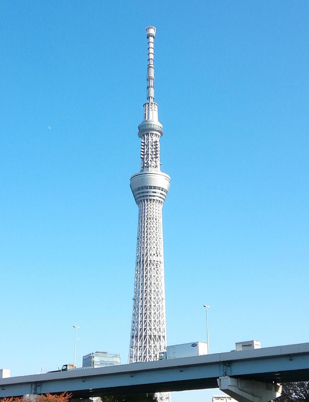 Sky Tree (taken while boarding) (35:35 from departure) Waters Takeshiba　→　Asakusa Nitenmon Most cruises around Chuo-ku.
　Introducing the 9 bridges of the Sumida River (4-4)
　　Tokyo Waterside Line Asakusa / Odaiba Cruise~