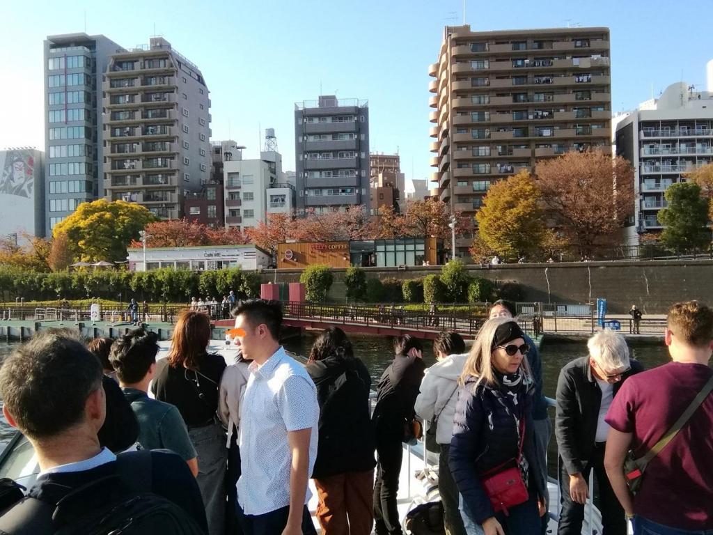 Asakusa Nitenmon Departure
(Arrive at 37:10 from departure) Waters Takeshiba　→　Asakusa Nitenmon Most cruises around Chuo-ku.
　Introducing the 9 bridges of the Sumida River (4-4)
　　Tokyo Waterside Line Asakusa / Odaiba Cruise~