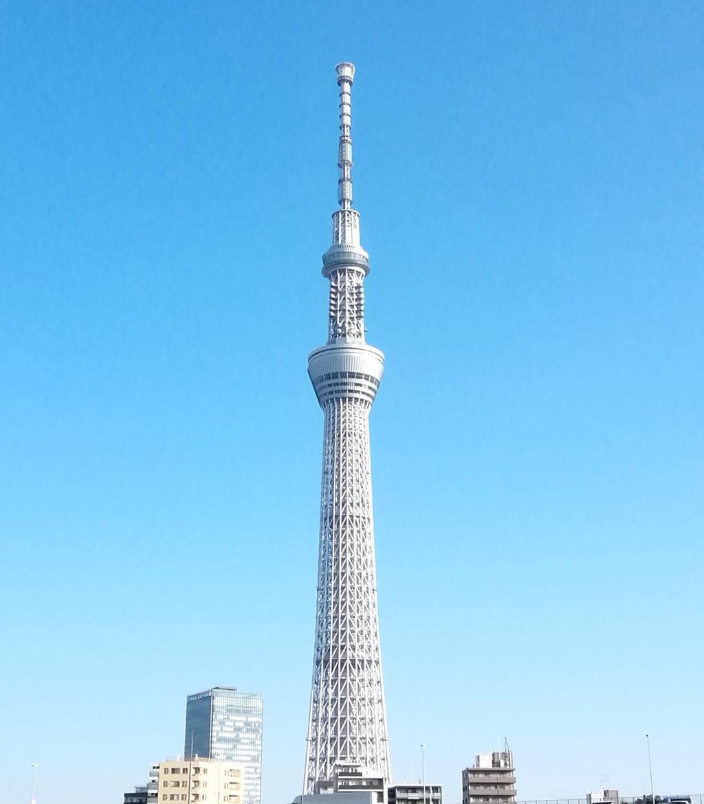 Sky Tree (taken when disembarking) Waters Takeshiba　→　Asakusa Nitenmon Most cruises around Chuo-ku.
　Introducing the 9 bridges of the Sumida River (4-4)
　　Tokyo Waterside Line Asakusa / Odaiba Cruise~