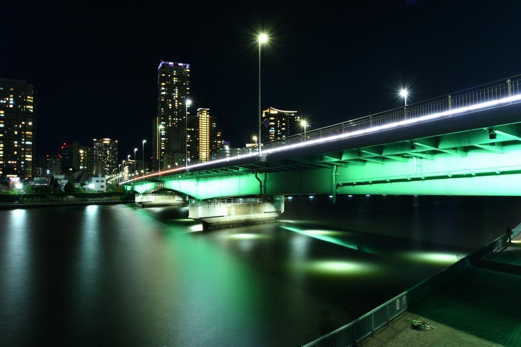 Tsukuda Ohashi Bridge Beautiful Night Views of Bridges over the Sumida River