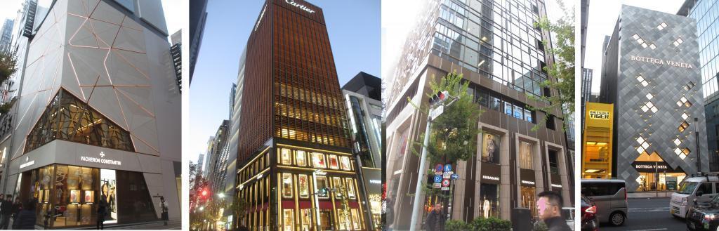  "Ginza Rule" dresses up buildings in Ginza
　　　The first application is the Ginza Shiseido Building