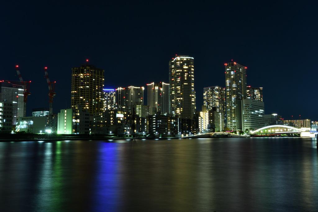 Skyscrapers in Kachidoki Beautiful Night Views in Chuo Ward