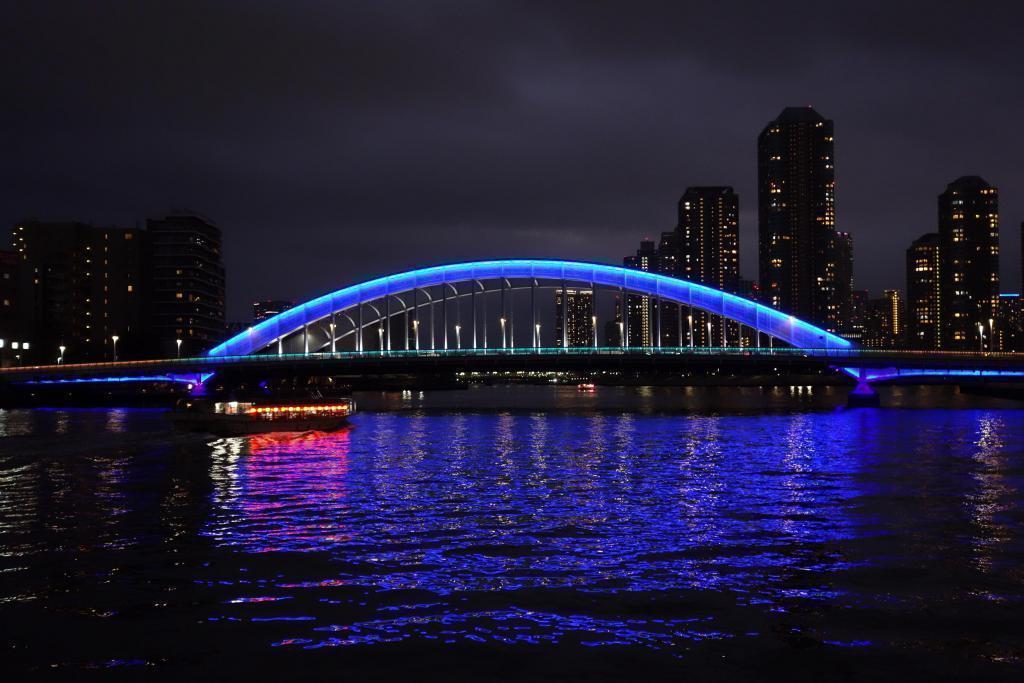  　Night view from Sumida River Terrace (1)