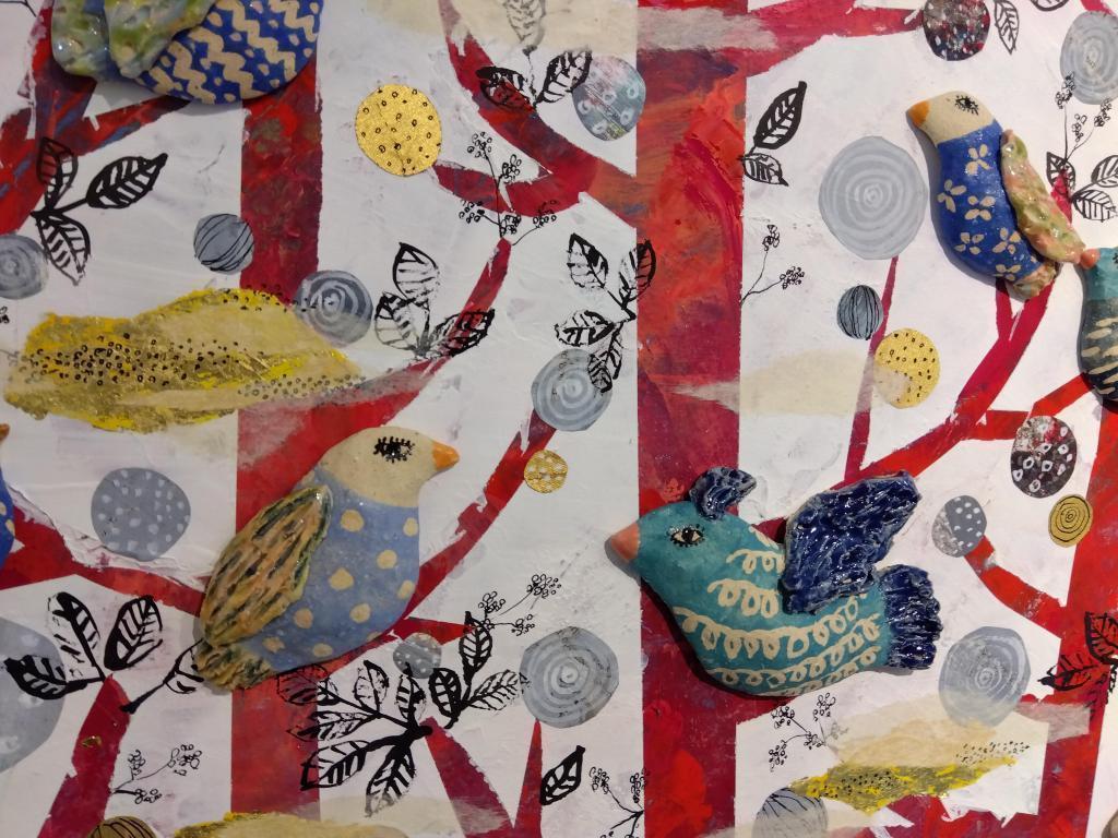 "Blue Birds in the Red Forest" Gallery Visit Gallery in Ginza Arai Tokyo