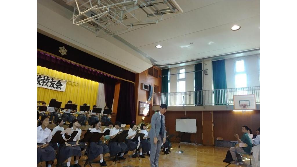 There was also a performance of the annual guest appearance "Nihonbashi Junior High School Brass Band"! The 151st anniversary of Hisamatsu Elementary School's Alumni Association General Assembly and the 81st anniversary Hisamatsu Kindergarten relocated to Tokiwa Garden in September!