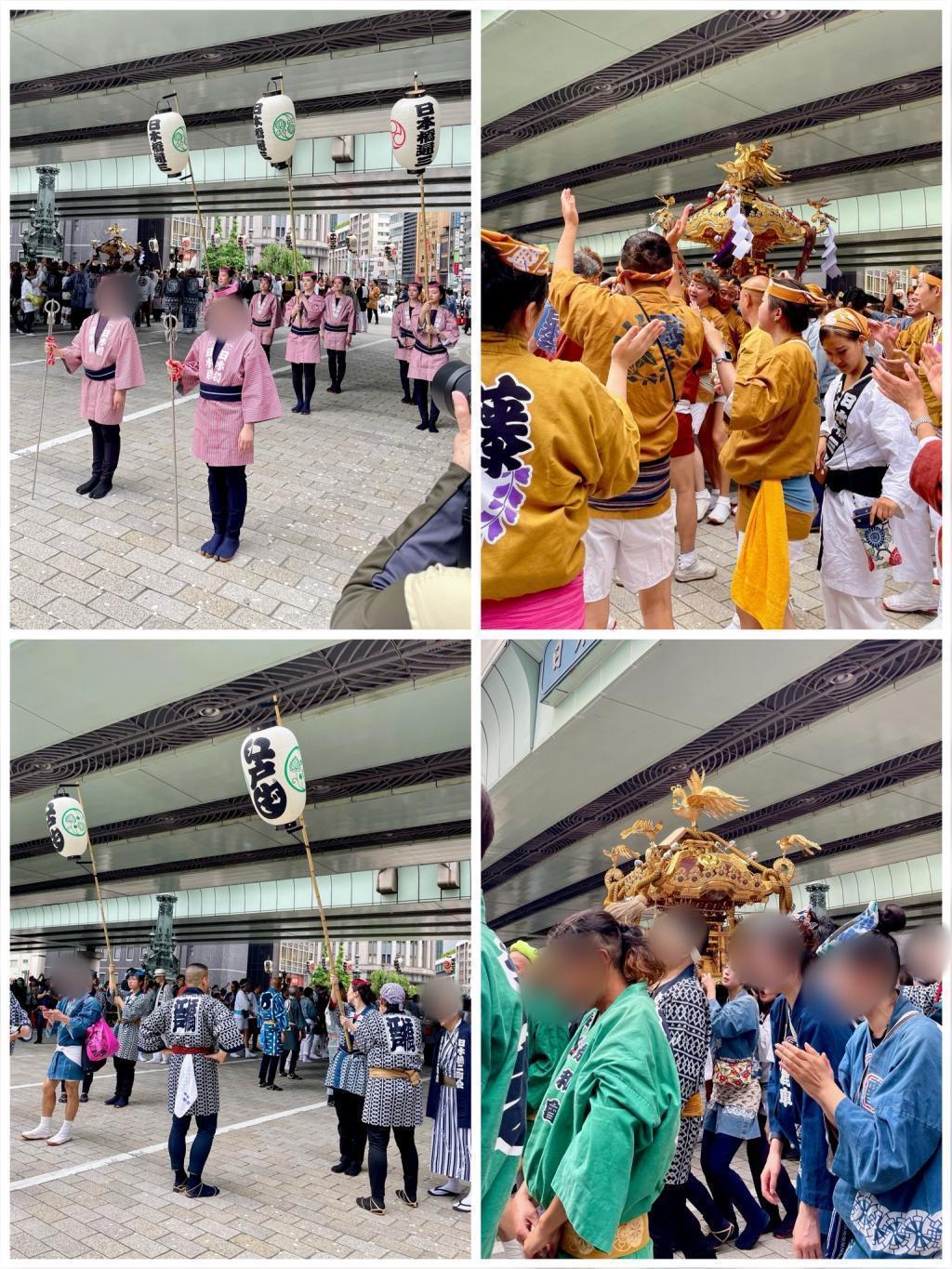 portable shrine parades along Edobashi Chuo-dori, west of Nihonbashi 3-chome (Sanno Festival) Shimomachi Union imperial procession