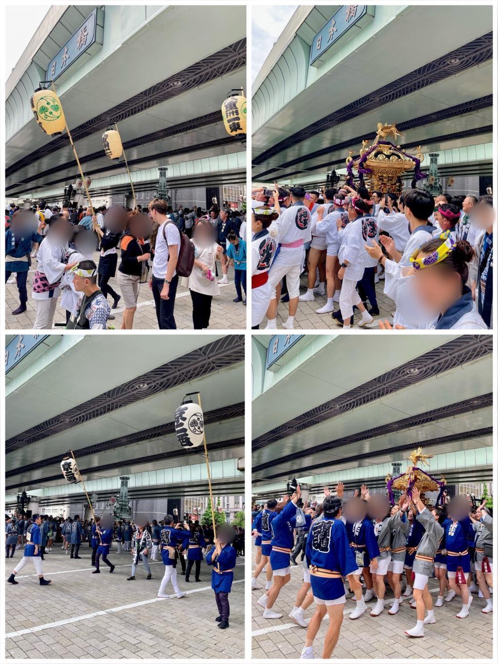 portable shrine parades along Yaesu 1-chome East, Kyobashi 2-chome Nishi-Chuo-dori (Sanno Festival) Shimomachi Union imperial procession