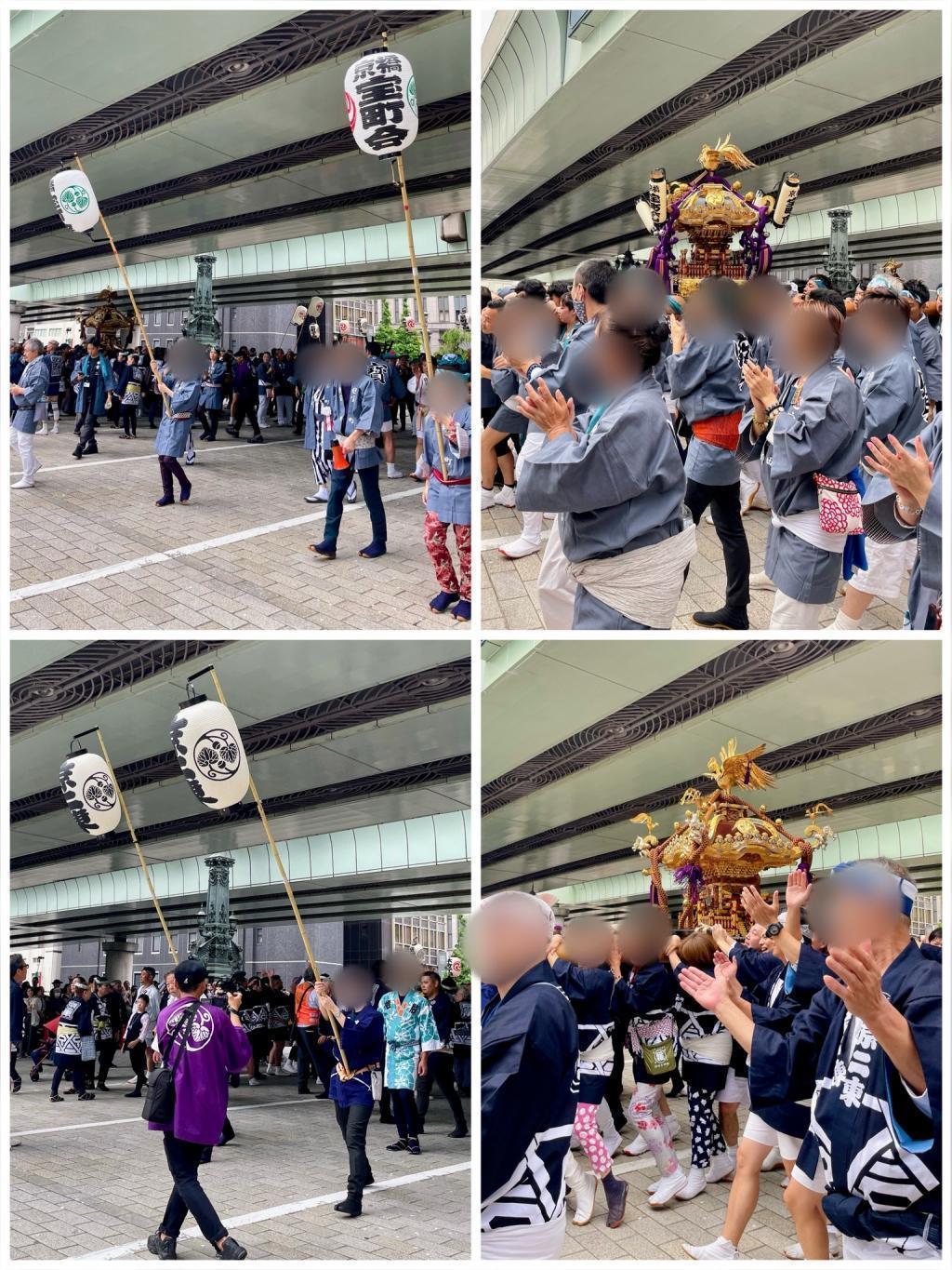 portable shrine parades along Takaramachi, Kyobashi 2-chome Higashichuo Street (Sanno Festival) Shimomachi Union imperial procession