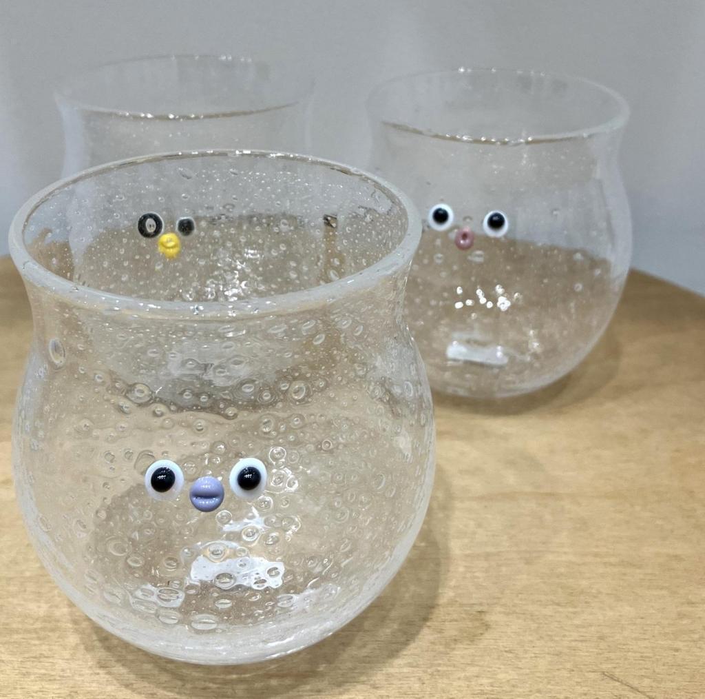 GlassMonsters Marglass
6,050 yen each Mori Hirami Glass Exhibition
 　ー Hot Summer Day ー
　　~ Nihonbashi Kiya Main Store izutuki~