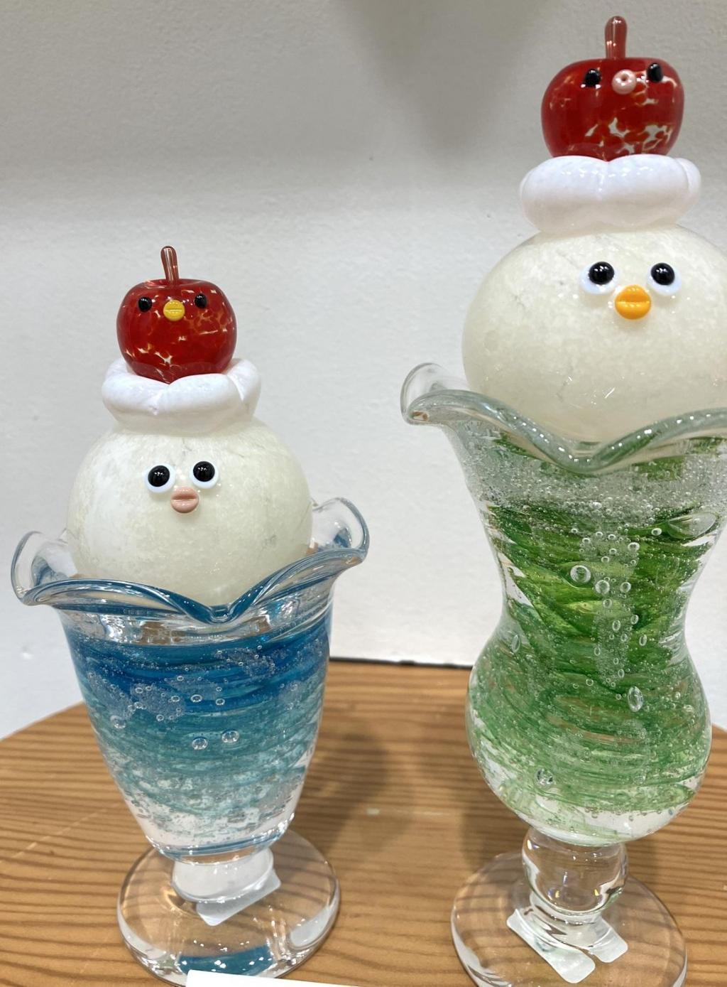 LittleMonsters Clean Soda 27,500 yen each Mori Hirami Glass Exhibition
 　ー Hot Summer Day ー
　　~ Nihonbashi Kiya Main Store izutuki~