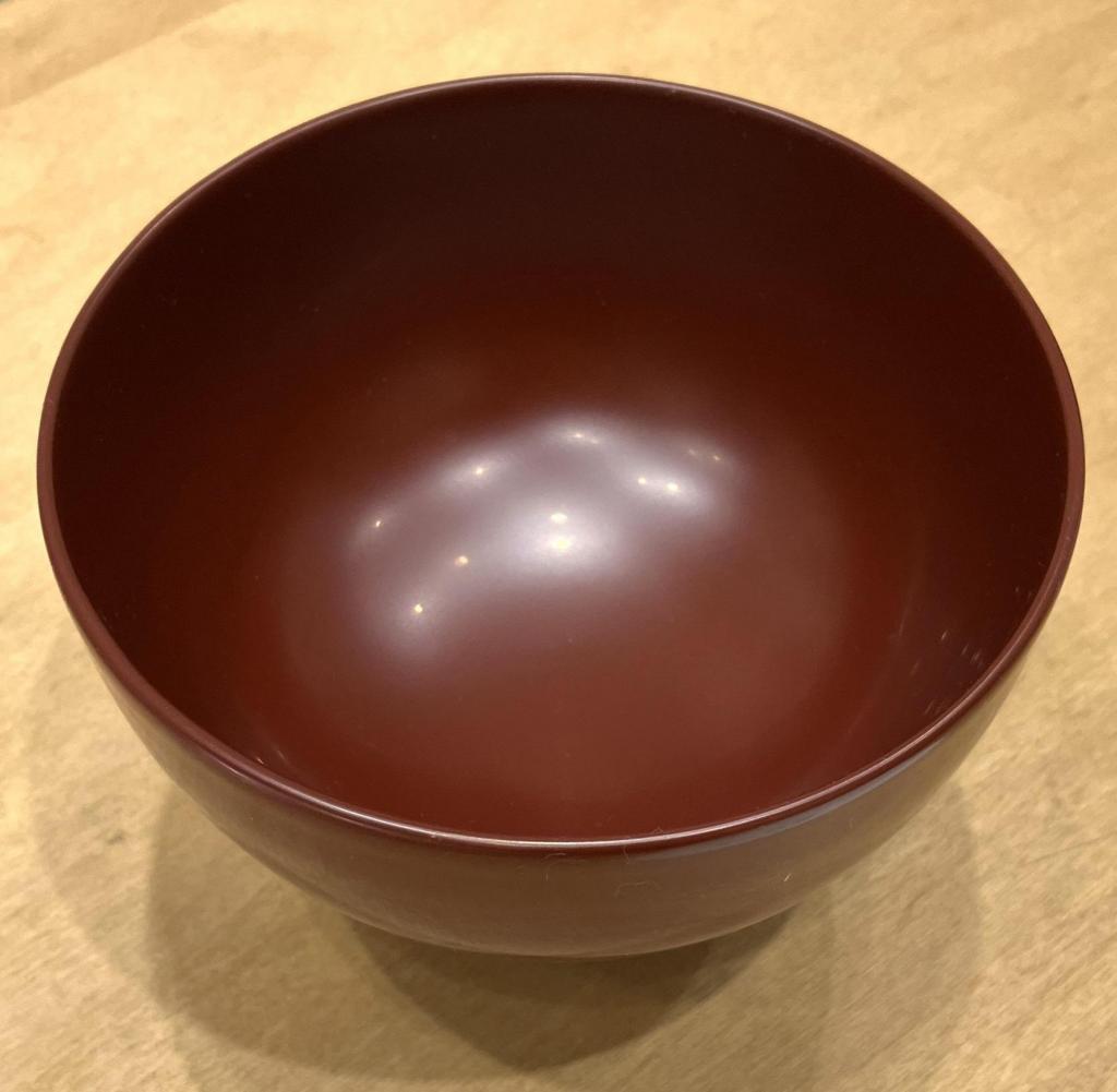 Plenty of soup bowl
14,300 yen Lacquer of Maichi
　Ariko Horiuchi's vessel exhibition
　　~ Nihonbashi Kiya Main Store izutuki~