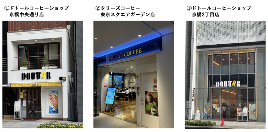 Introduction of shops facing Chuo-dori 14 houses Kyobashi, take a break for tea and tea.