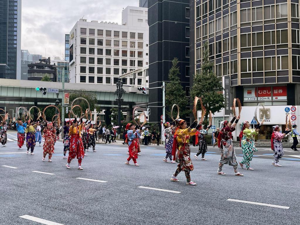 Japan Nanjing Tama blinds association (Toyama Prefecture) 51st Nihonbashi Kyobashi Festival-Countries Traffic Parade and Country Traffic Market-