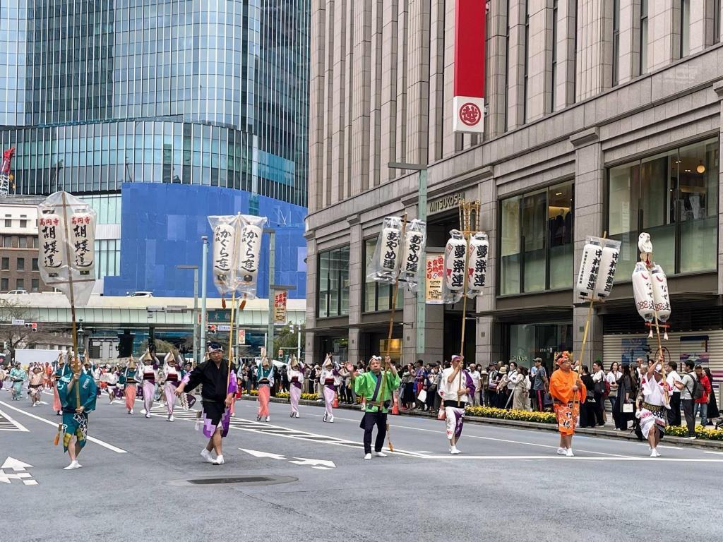 Awa Odori Joint Federation (Tokushima Prefecture) 51st Nihonbashi Kyobashi Festival-Countries Traffic Parade and Country Traffic City-