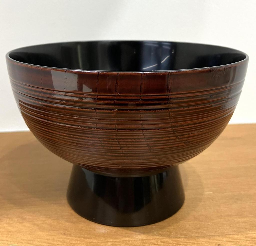 Chuhei Nakajima Lacquerware Store
Ground foot high bowl ground
27.500 yen Exhibition of works by Wajima craftsmen for the future of Wajima
　　~ Nihonbashi Kiya Main Store izutuki~