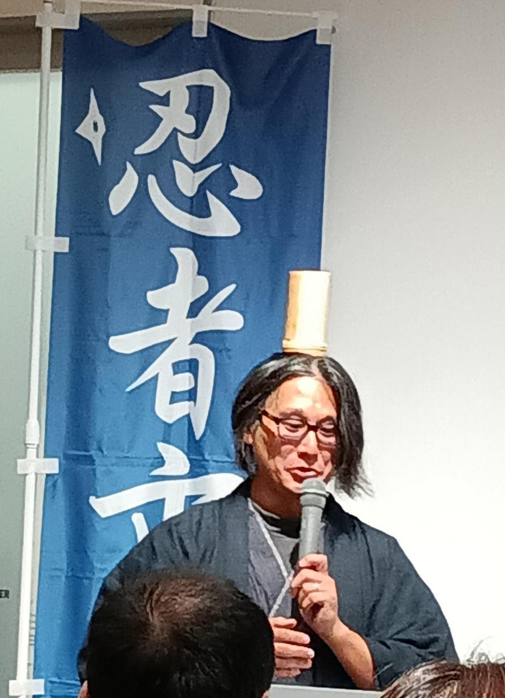 From an early age, grandmother taught me how to train with a bamboo tube on her head! Mie Terrace Event "Mr. Sanada and Iga / Koga Ninjutsu" Iga / Koga was the source that came to the Sanada family?